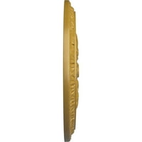 Екена Милк 3 4 ОД 5 8 П Кирке таванот Медалјон, рачно насликано иридисен злато