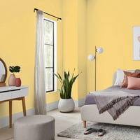 Класичен wallид за внатрешни работи и трим, жолта боја, полу-сјај, галон