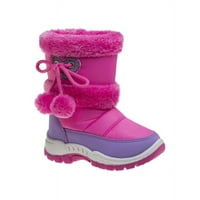 Солидна мечка Мали деца девојки снежни чизми - розова виолетова, 3
