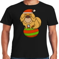 Графичка Америка празнична Божиќна празничка кучиња за животински мажите графичка маица колекција