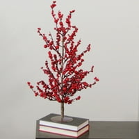 23,5 Празнични црвени бобинки вештачко украсно новогодишно елка
