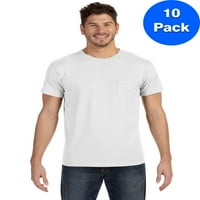 Маица со маичка на машка прстенести памук нано-т со џеб 498p