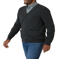 Chaps машки памук копче предниот кардиган џемпер xs xs до 4xb