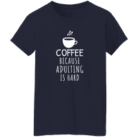Графичка Америка Цитати за кафе, женска колекција на графички маици