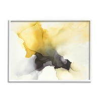 Футуристички индустрии за апстракција на течности во форма на жолт облак, 14, дизајнирана од Кипи Леонард