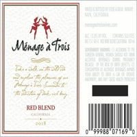 Menage A Trois Red Wine Ml 3-пакет