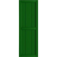 Ekena Millwork 3 4 W 31 H TRUE FIT PVC, два табла врамени од табла-n-batten ролетни, виридијански зеленило