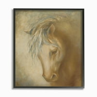 Снимање на коњски портрети со коњи со сини жолти животни, врамена wallидна уметност од трети и wallидови