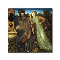 Трговска марка ликовна уметност 'кралот Марк и Ла Бел Исулт „Канвас уметност од Едвард Барн-onesонс